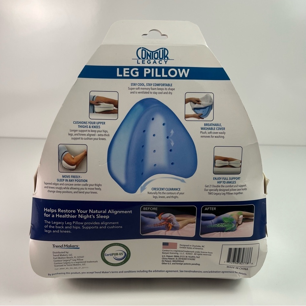 Contour Legacy Orthotic Leg Knee Support Pillow New sealed in package - Picture 2 of 5